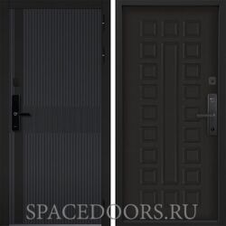 Входная дверь Command doors cyber matrix grey 01 Венге