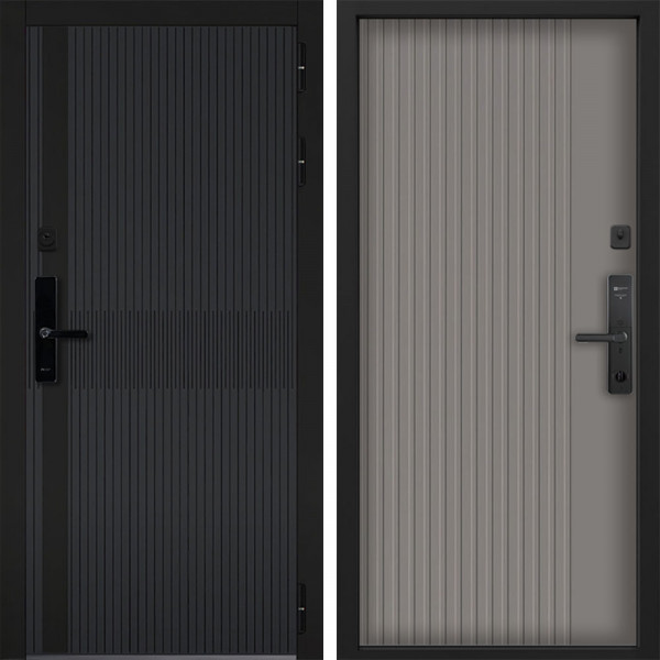Входная дверь Command doors cyber matrix grey 03 Кварц софт