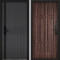 Входная дверь Command doors cyber matrix grey 15 Дуб коньяк