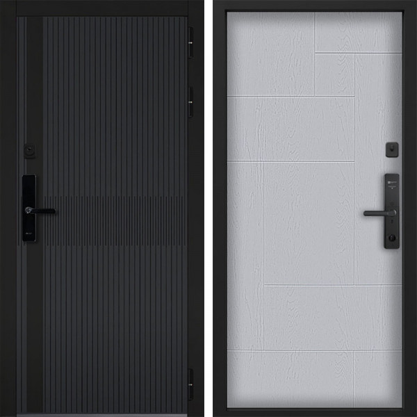 Входная дверь Command doors cyber matrix grey 46 Альберо Браш