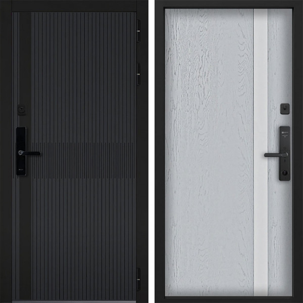 Входная дверь Command doors cyber matrix grey 6S Альберо Браш