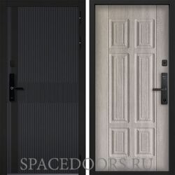 Входная дверь Command doors cyber matrix grey 15 Дуб крем