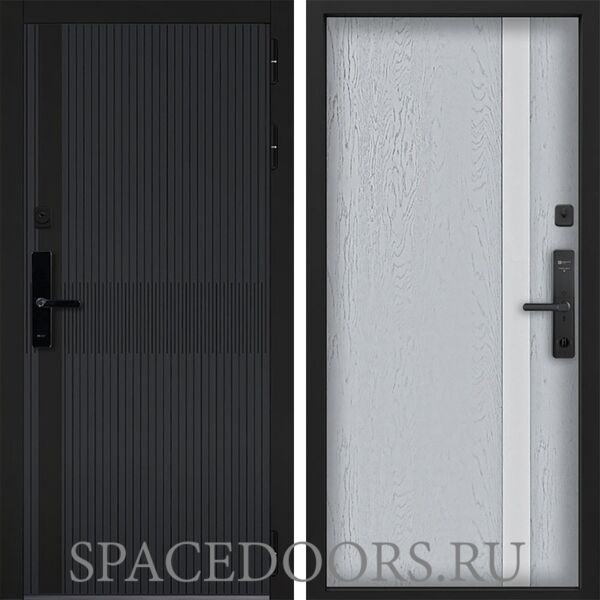 Входная дверь Command doors cyber matrix grey 6S Альберо Браш