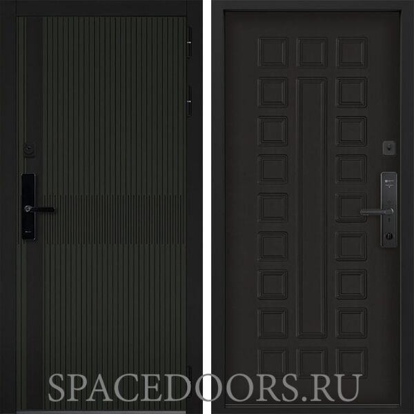 Входная дверь Command doors Cyber matrix oliva 01 Венге