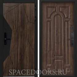 Входная дверь Command doors Cyber Shelwood 17.02 Темный Дуб