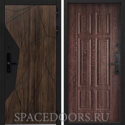 Входная дверь Command doors Cyber Shelwood 15 Дуб коньяк