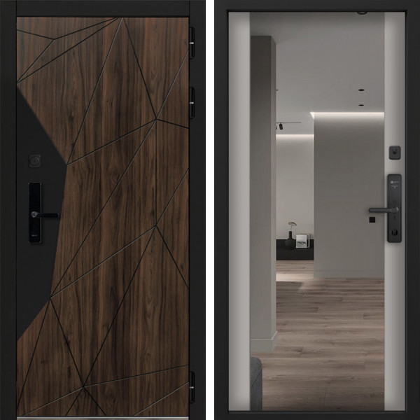 Входная дверь Command Doors Cyber Shelwood 3Z Грей софт
