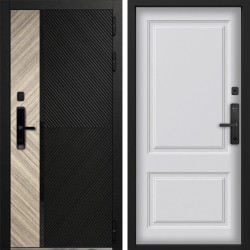 Входная дверь Command Doors Cyber Тессеракт Эш 05 Белый матовый (новая)