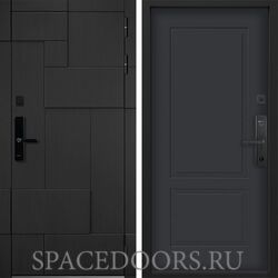 Входная дверь Command doors Cyber tetris black 05 Графит Серый