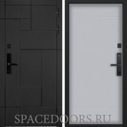 Входная дверь Command doors Cyber tetris black 46 Альберо Браш