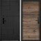 Входная дверь Command doors Cyber tetris black 00 Дуб Бомонт