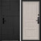 Входная дверь Command doors Cyber tetris black 02 Белая Лиственница