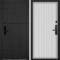 Входная дверь Command doors Cyber tetris black 03 Белый матовый
