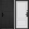 Входная дверь Command doors Cyber tetris black 05 Белый матовый