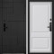 Входная дверь Command Doors Cyber tetris black 05 Белый матовый (новая)