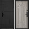Входная дверь Command doors Cyber tetris black 17.02 Сандал Белый