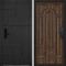 Входная дверь Command doors Cyber tetris black 17.02 Темный Дуб