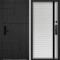 Входная дверь Command doors Cyber tetris black 30Б белый матовый