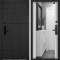 Входная дверь Command doors Cyber tetris black 3Z Белый Матовый