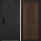 Входная дверь Command doors Cyber tetris black 61 Темный дуб