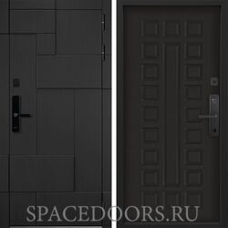 Входная дверь Command doors Cyber tetris black 01 Венге