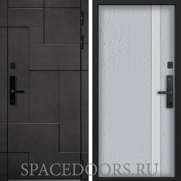 Входная дверь Command doors Cyber tetris grey 6S Альберо Браш