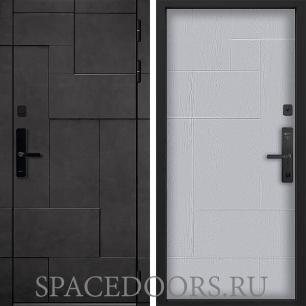 Входная дверь Command doors Cyber tetris grey 46 Альберо Браш