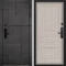 Входная дверь Command doors Cyber tetris grey 02 Белая Лиственница