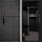 Входная дверь Command Doors Cyber tetris grey 116Z Черный кварц