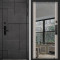 Входная дверь Command doors Cyber tetris grey 3Z Белая Лиственница
