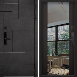 Входная дверь Command doors Cyber tetris grey 3Z Венге
