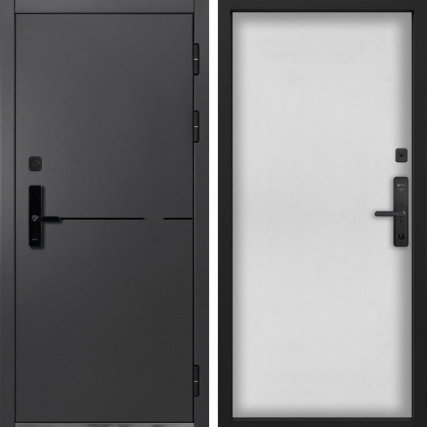 Входная дверь Command Doors Cyber Вектор 00 Белый матовый