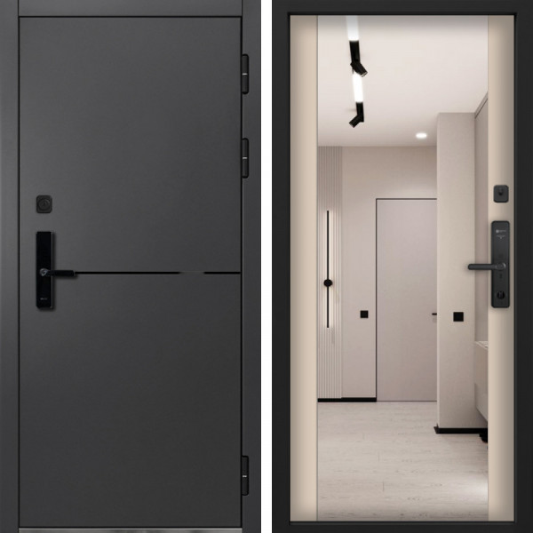 Входная дверь Command Doors Cyber Вектор 3Z Капучино софт