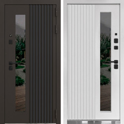 Входная дверь Command Doors Форте Браун Белый матовый