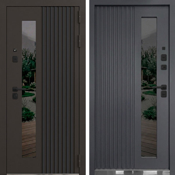 Входная дверь Command Doors Форте Браун Графит серый