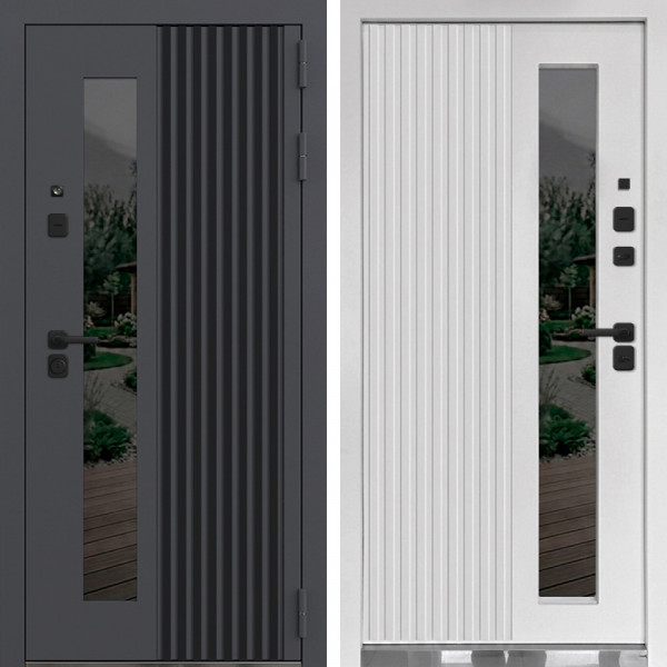 Входная дверь Command Doors Форте Грей Белый матовый
