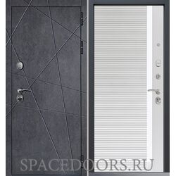 Входная дверь Command Doors Geometria New 30Б белый матовый