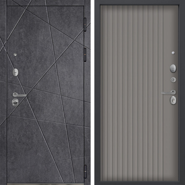 Входная дверь Command Doors Геометрия 03 Кварц софт