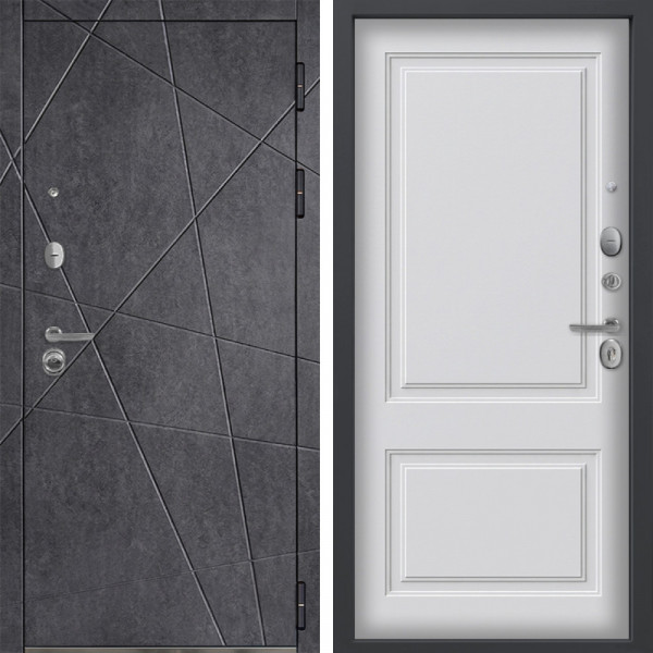 Входная дверь Command Doors Геометрия 05 Белый матовый (новая)