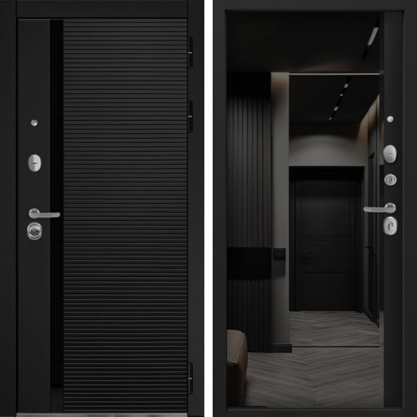 Входная дверь Command Doors Горизонт 116Z Черный кварц