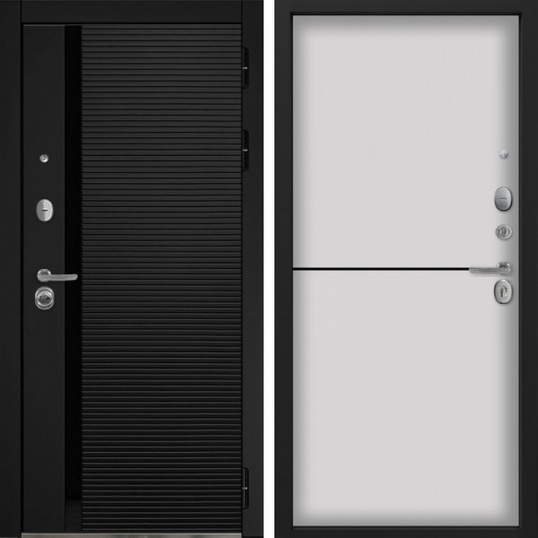 Входная дверь Command Doors Горизонт 12 Белый матовый