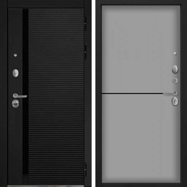 Входная дверь Command Doors Горизонт 12 Грей софт