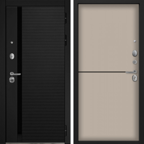 Входная дверь Command Doors Горизонт 12 Капучино софт