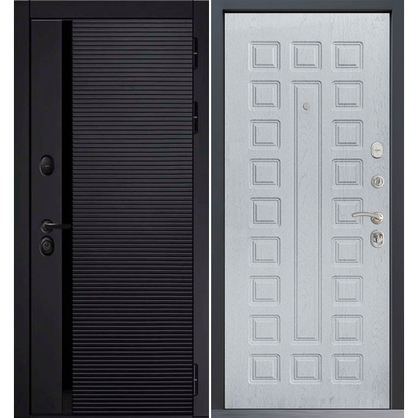 Входная дверь Command Doors Horizont 01 альберо браш грей