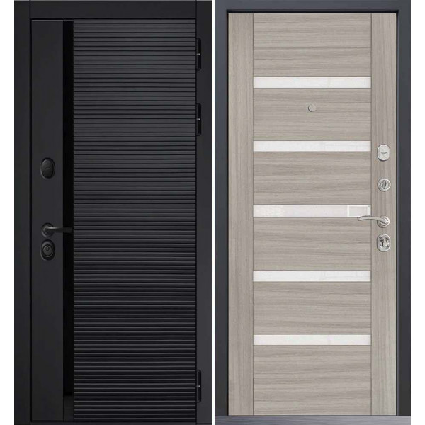 Входная дверь Command Doors Horizont 18SP Белая Лиственница