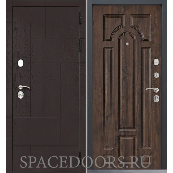 Входная дверь Command Doors Grafica 17.02 Темный Дуб
