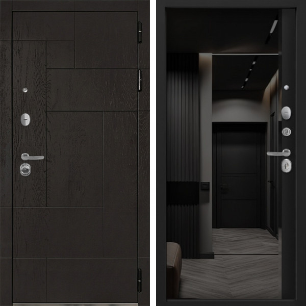 Входная дверь Command Doors Графика 116Z Черный кварц