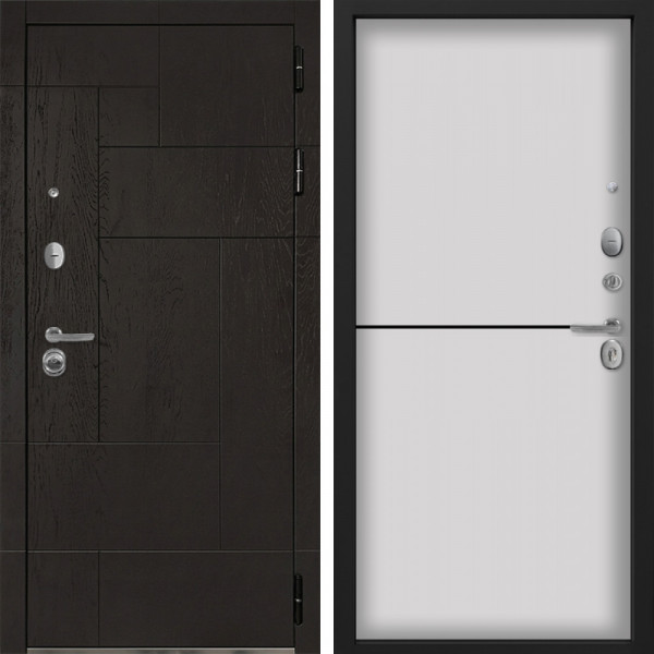 Входная дверь Command Doors Графика 12 Белый матовый