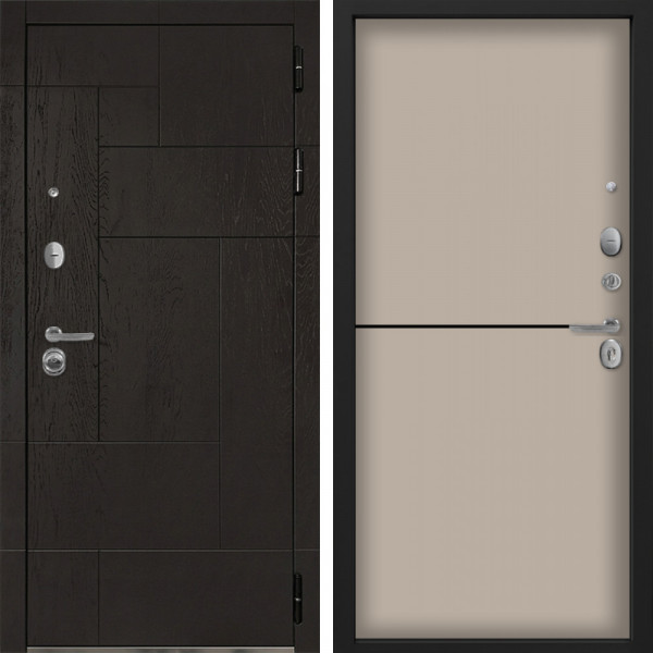 Входная дверь Command Doors Графика 12 Капучино софт