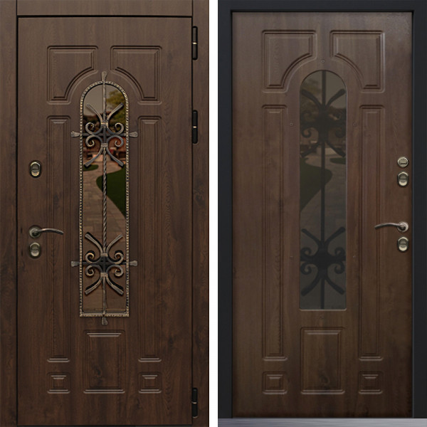 Входная дверь Command Doors Лацио Термо 2.0 Темный дуб